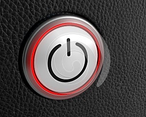 Button power start symbol technology push