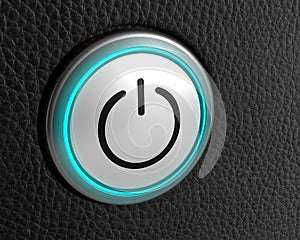 Button power start symbol technology push