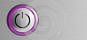 Button power start symbol technology push