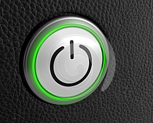 Button power start symbol technology push