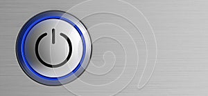 Button power start symbol technology push