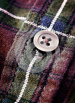 Button on Red Plaid Flannel Shirt For Fashion and Warmth in Fall or Winter