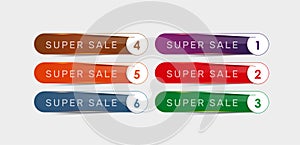 Button Sale Vector File EPS