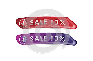 Button Sale Vector File EPS