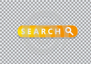 button for a site. search icon. vector design