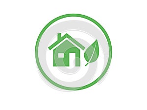 Button Smart Home Vector Isolated on White Background