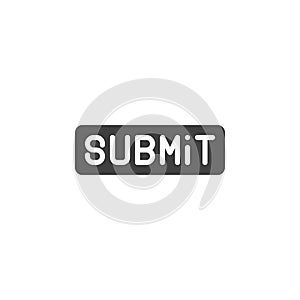 Button submit vector icon