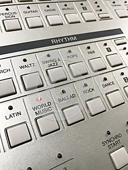 Button switch for select rhythm of music