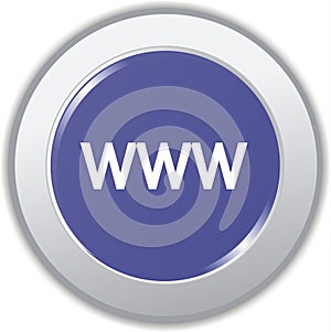 Button with www on it