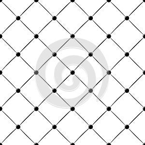 Buttoned rhomb seamless pattern photo