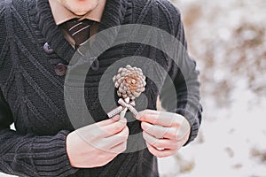 Buttonhole on grooms wedding suit