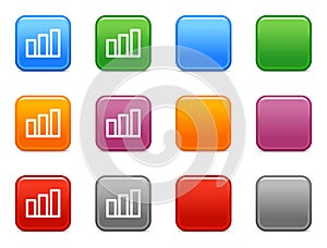 Buttons with chart icon 1