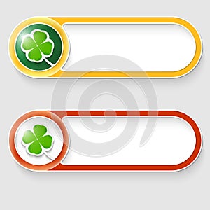 Buttons with cloverleaf