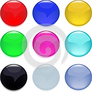 Buttons, glossy web