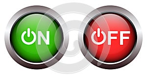 On and Off Buttons Icon