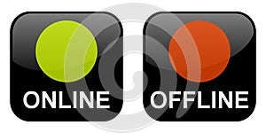 Buttons Online and Offline