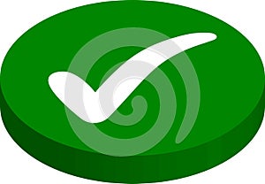 Buttons output, approved, check mark, green start buttons