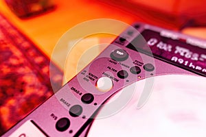 Buttons on Professional DJ Equipment