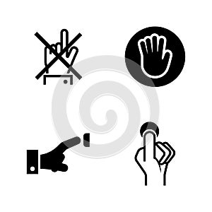 Buttons. Simple Related Vector Icons