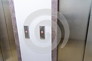Buttons to call the Elevator. Place for your text