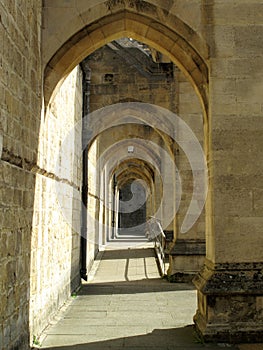 Buttress Arches Of Winchester Cathedral photo
