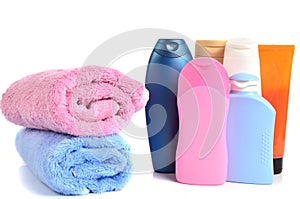 butylki cosmetics and bath towels