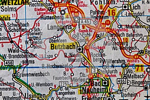 Butzbach, Germany, on a road m
