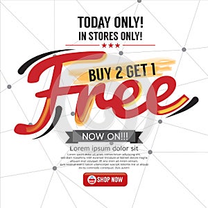Buy 2 Get 1 Free Background.