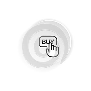 Buy botton icon. Vector on isolated white background. EPS 10