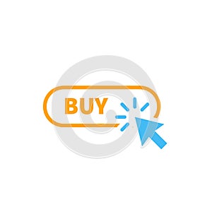buy button icon vector design. ui material of buy button design