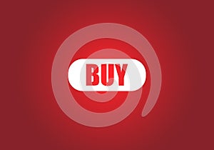 Buy icon color vector modern on red background EPS10
