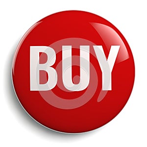 Buy Icon - Isolated Red Symbol