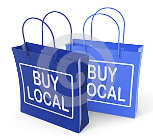 Buy Local Bags Promote Buying Products Locally