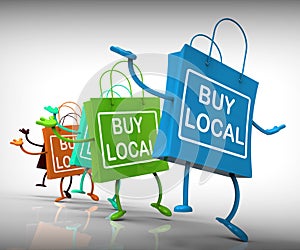 Buy Local Bags Represent Neighborhood Business photo