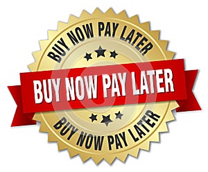 buy now pay later 3d gold badge