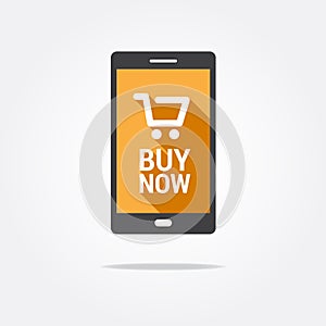 Buy Now Shopping Cart Phone Icon