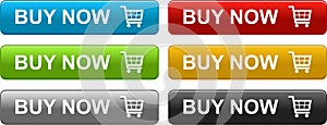 Buy now web buttons colorful photo