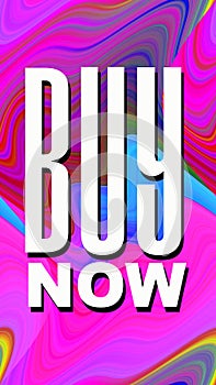 buy now words on vivid abstract digital wavy background. online shopping concept