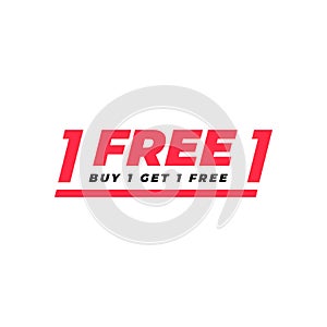 Buy one get free sale promo banner.