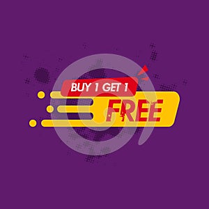 Buy one get one free sale banner template