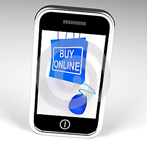 Buy Online Bag Displays Internet Shopping and Buying