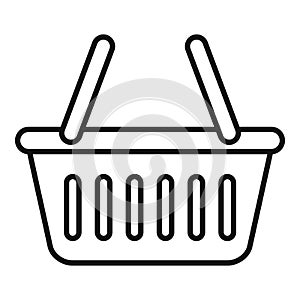 Buy online market icon outline vector. Mobile cash credit