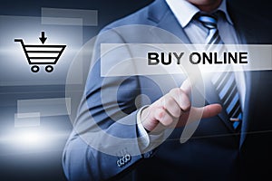Buy online shopping order internet business technology concept