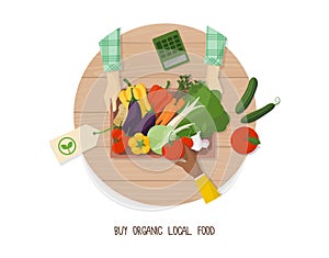 Buy organic local food