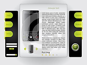 Buy a phone web template