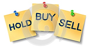 Buy sell hold office notes
