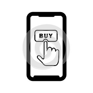 Buy, shop, shopping, e-commerce icon. Outline vector