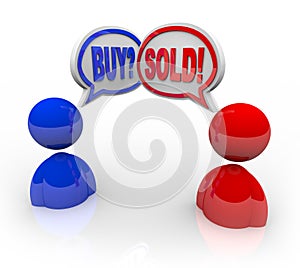 Buy and Sold Speech Bubbles