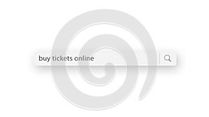buy tickets online - search query, Internet web page