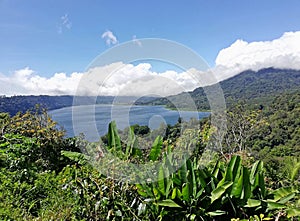 Buyan and Tamblingan lake in Buleleng regency of Bali Indonesia